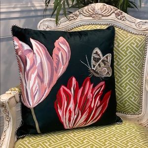 NWT MacKenzie Childs Amsterdam Square Pillow NEW